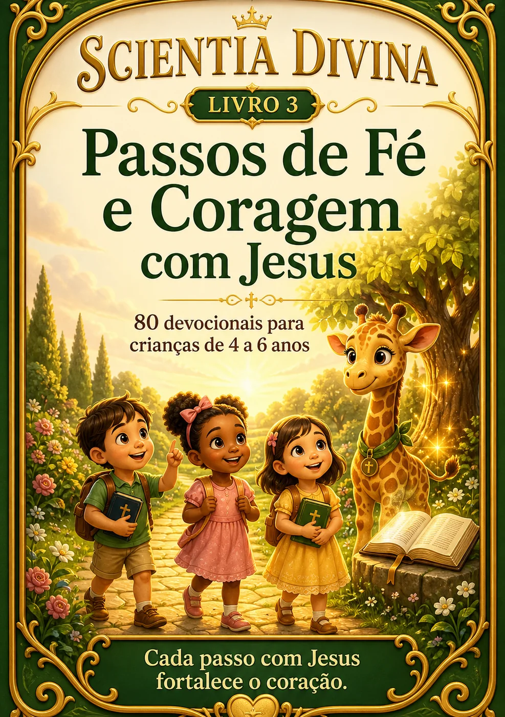 Capa completa de Passos de Fé e Coragem com Jesus