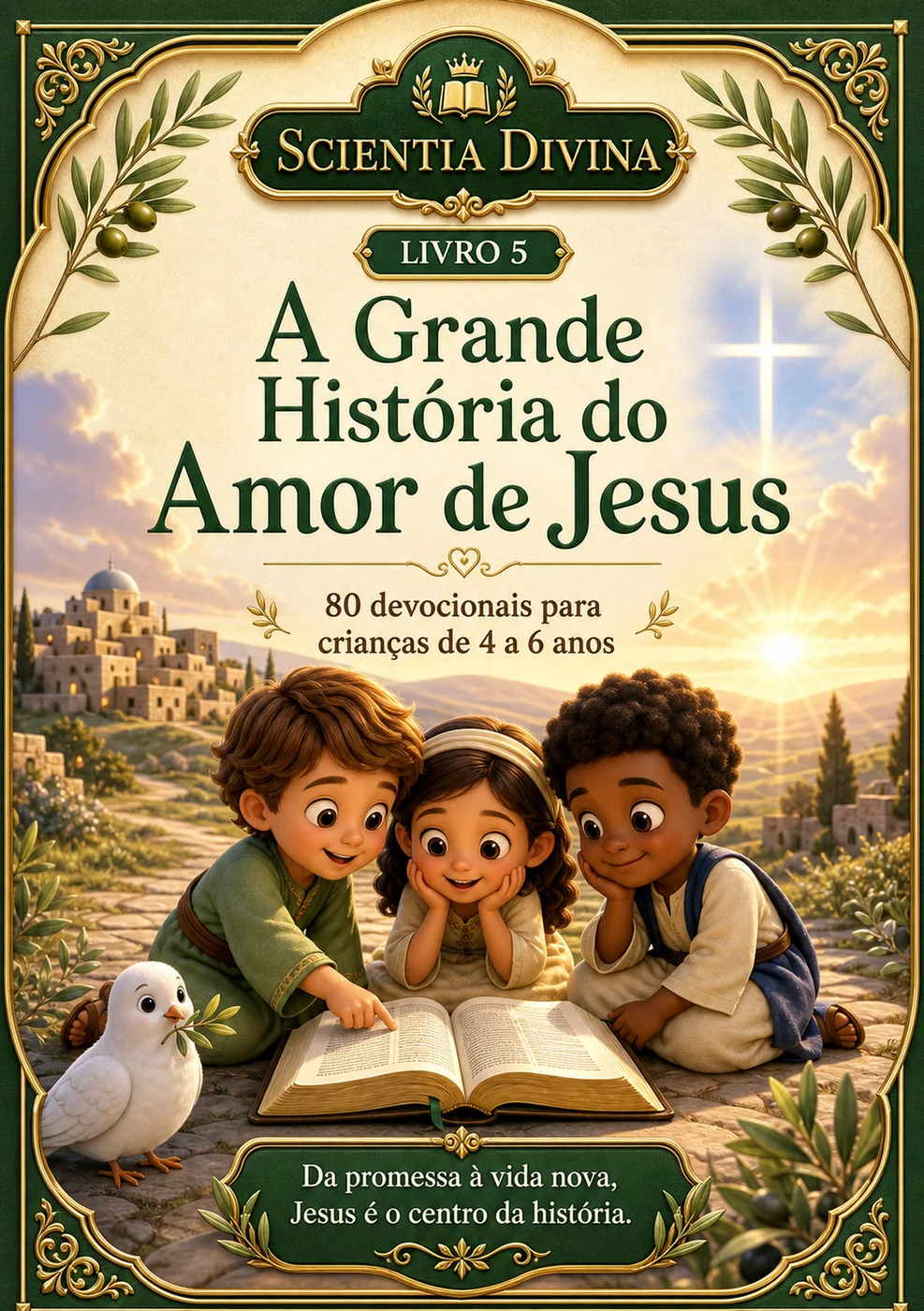 Capa completa de A Grande História do Amor de Jesus